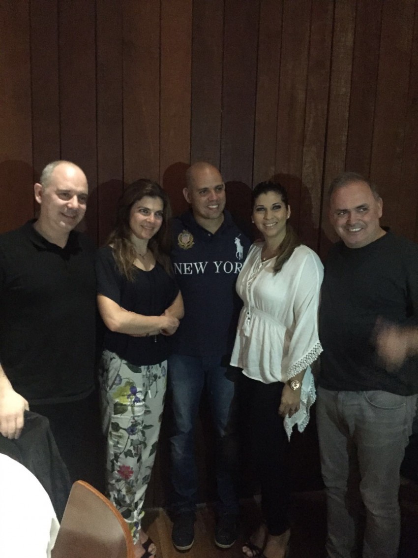 Chef Ivo Loureiro, Chef Lígia Santos, Chef Fabrício Lemos e a mulher Lisiane Arouca e António de Souza-Cardoso